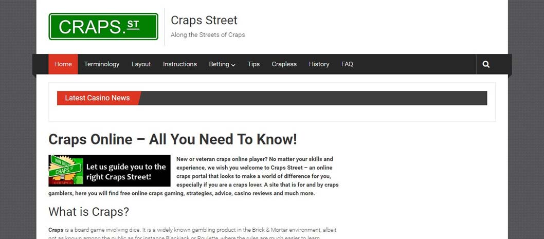 New look on Craps Street!